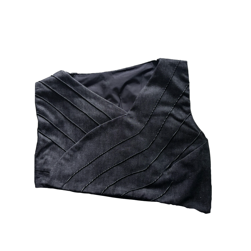ESTRADA "C-7" ASYMMETRIC DENIM VEST