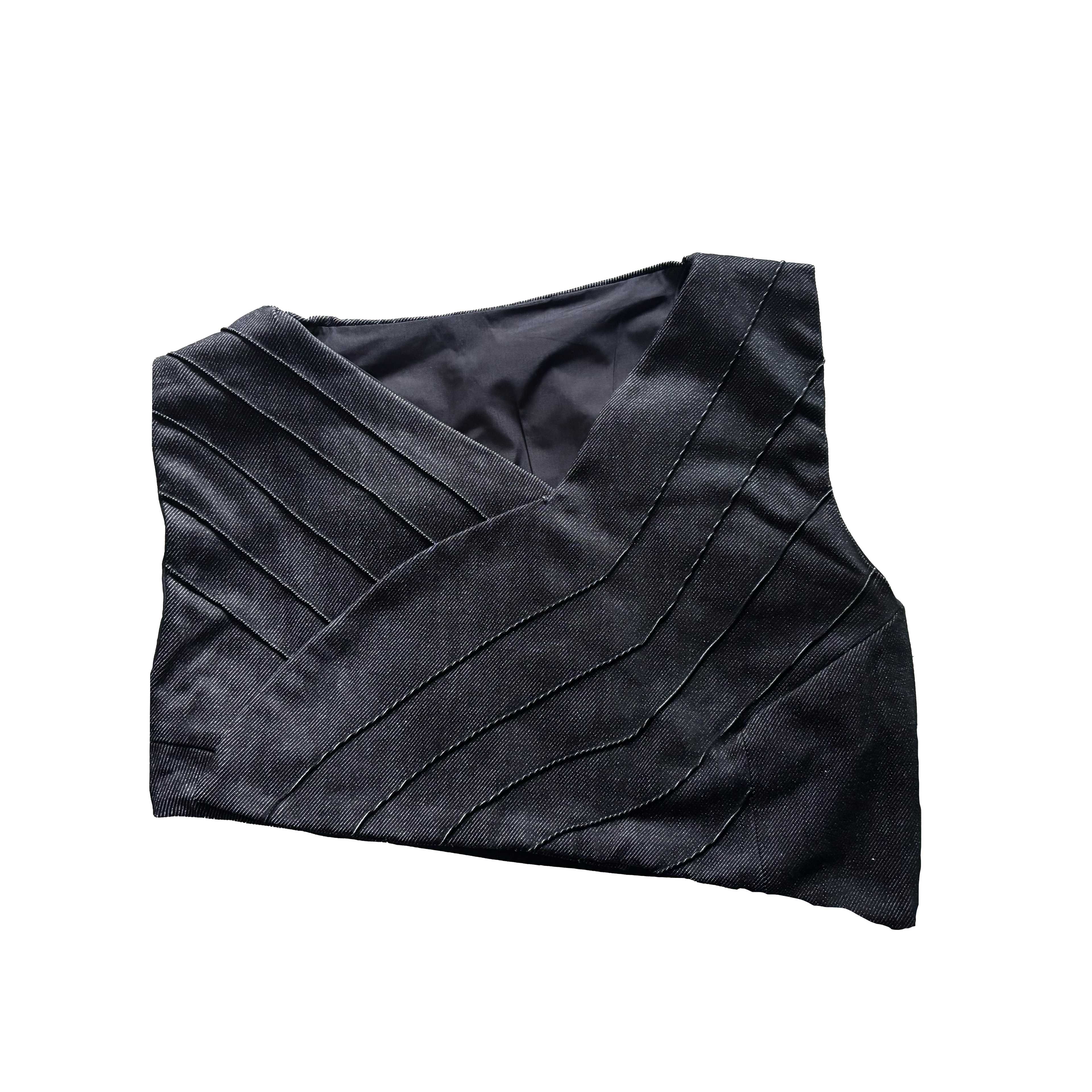 ESTRADA "C-7" ASYMMETRIC DENIM VEST