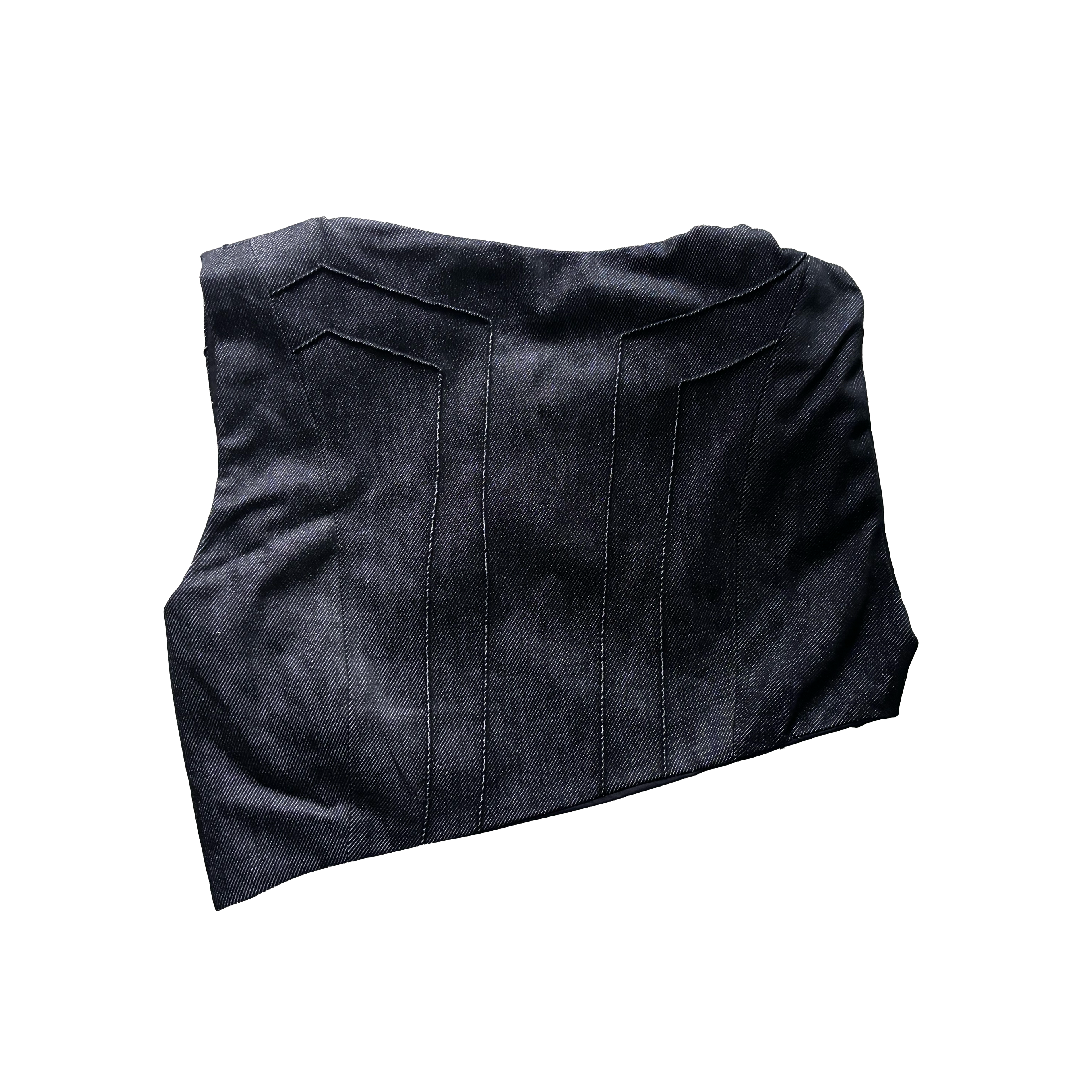 ESTRADA "C-7" ASYMMETRIC DENIM VEST